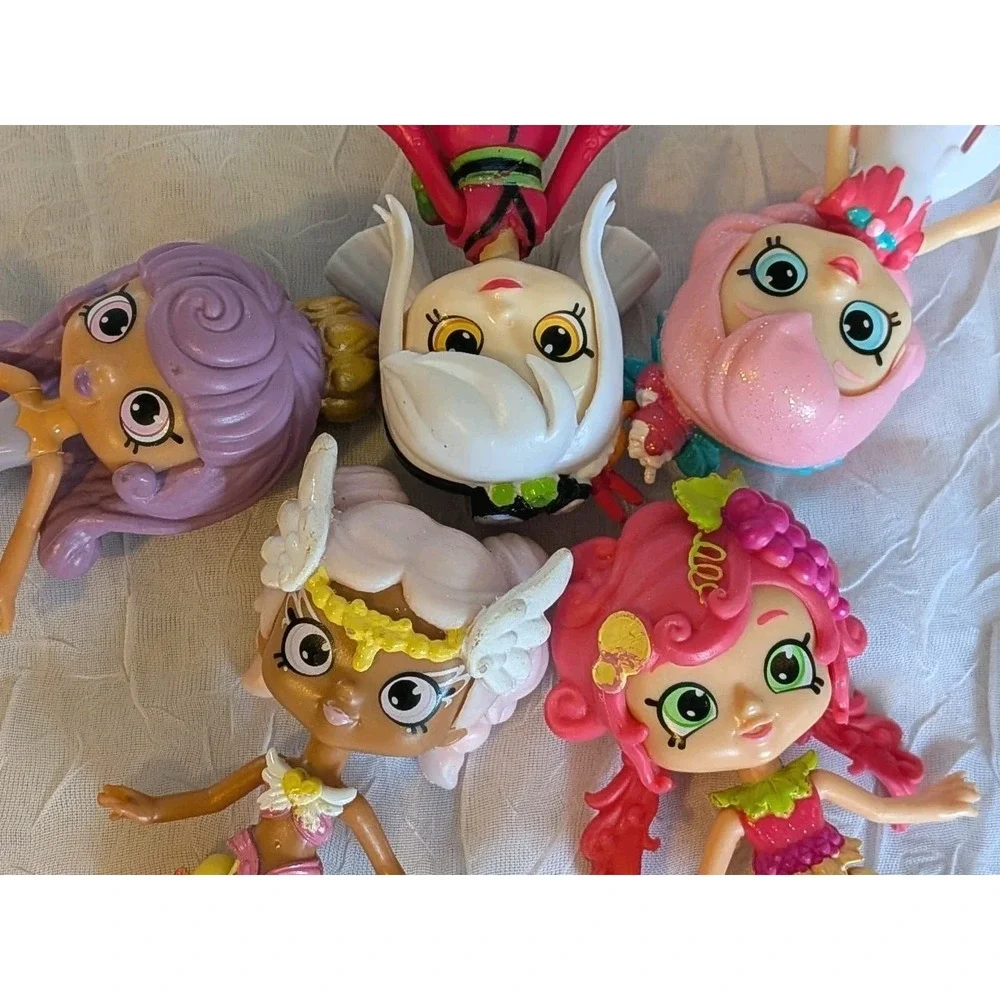 5 Shopkins Lil Shoppies Happy Places Mermaid Frusha Salad Sara Sushi Wingona Lot